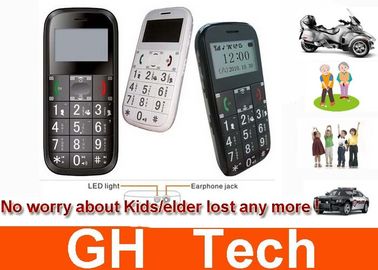 Kids / Senior People Phone GPS Tracker Black / White With Real Time Tracking